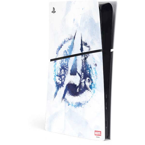 Marvel Avengers Blue Logo PlayStation PS5 Skins